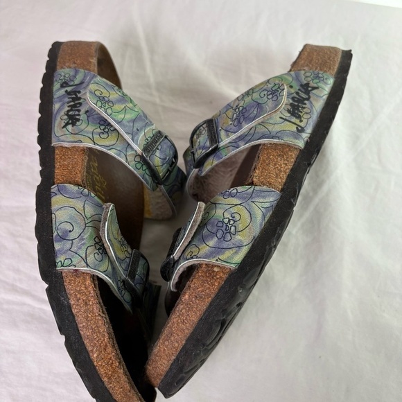 BIRKENSTOCK Papillion Jerry J. Garcia Arizona Leather Sandals Double Strap 37 6 - Picture 15 of 16